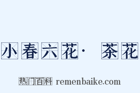 小春六花·茶花是什么意思的图片